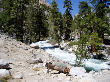 South Fork San Joaqin River near John Muir trail CA