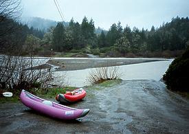 Tomki Creek into Eel River near Hearst CA