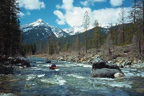 Trinity River above Clair Engle reservoir CA